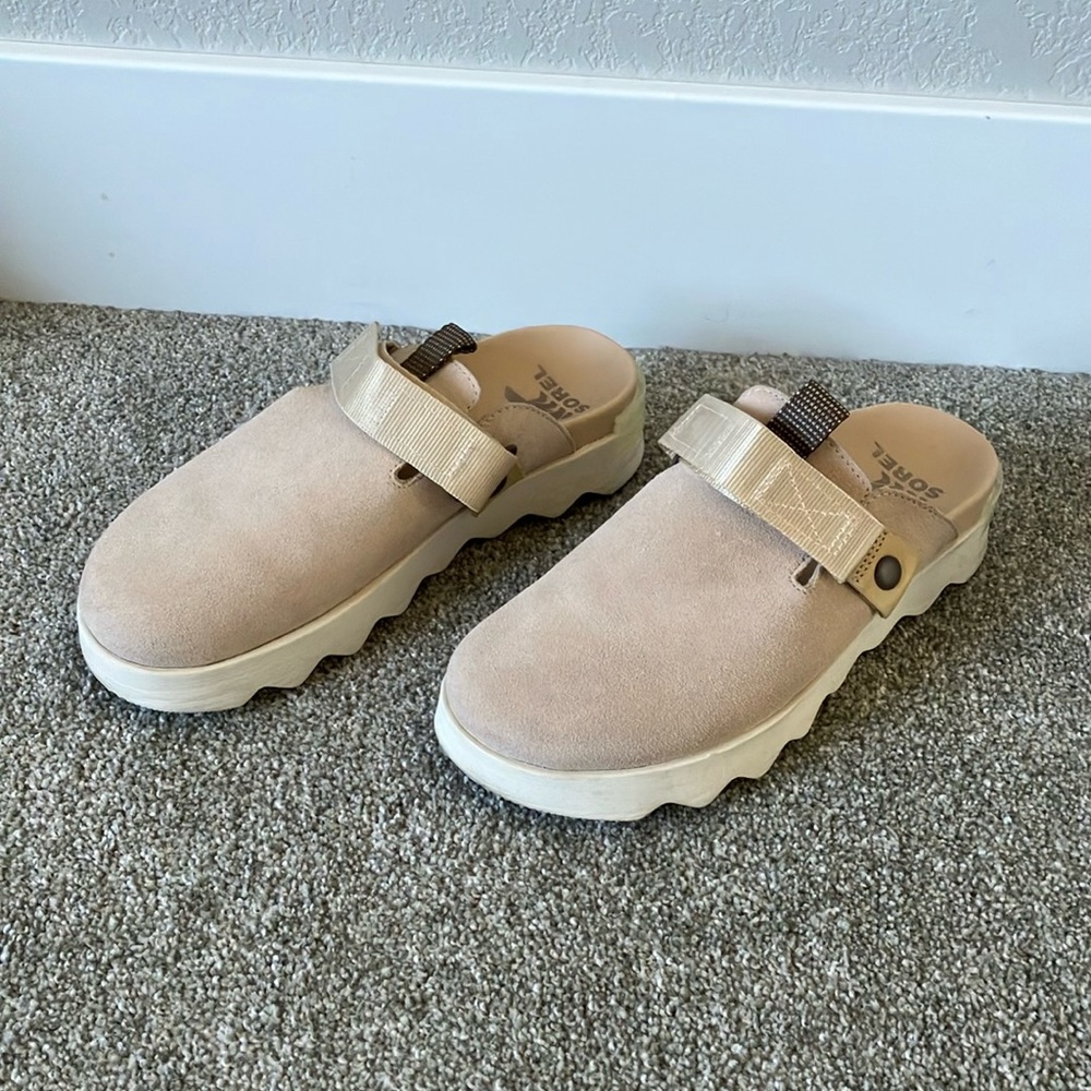 Sorel Mules with Adjustable Strap Detail